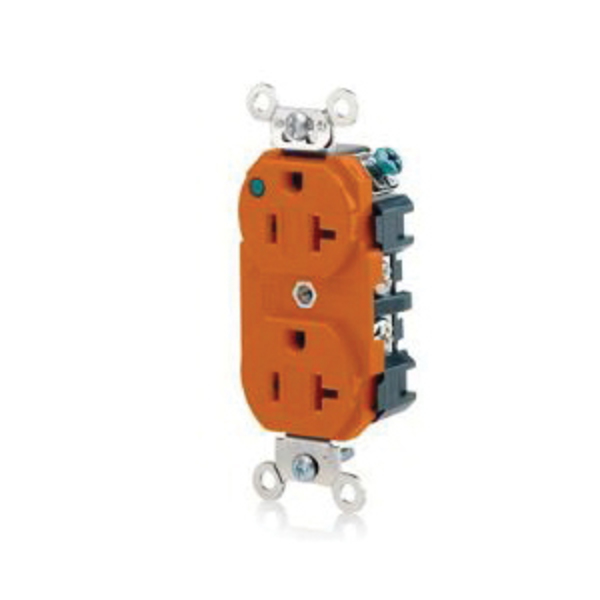 Leviton Electrical Receptacles 5-20R Power Ind Hg Recep Orange 8300-PLO